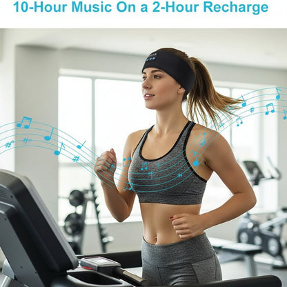 Bluetooth Sleep Headband – Wireless Headphones, Built-In Speakers, Comfortable Fabric, 10-Hour Battery Life
